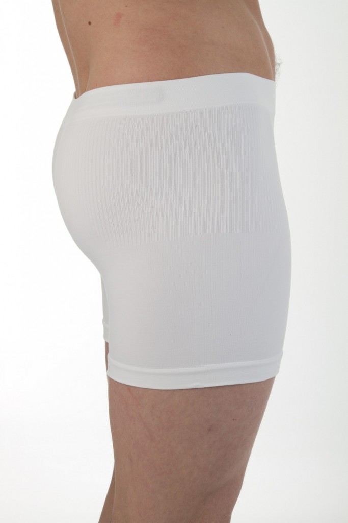 Comfizz Level 1 Lav Unisex Boxer Hvit Stomioperasjon. Nyoperert